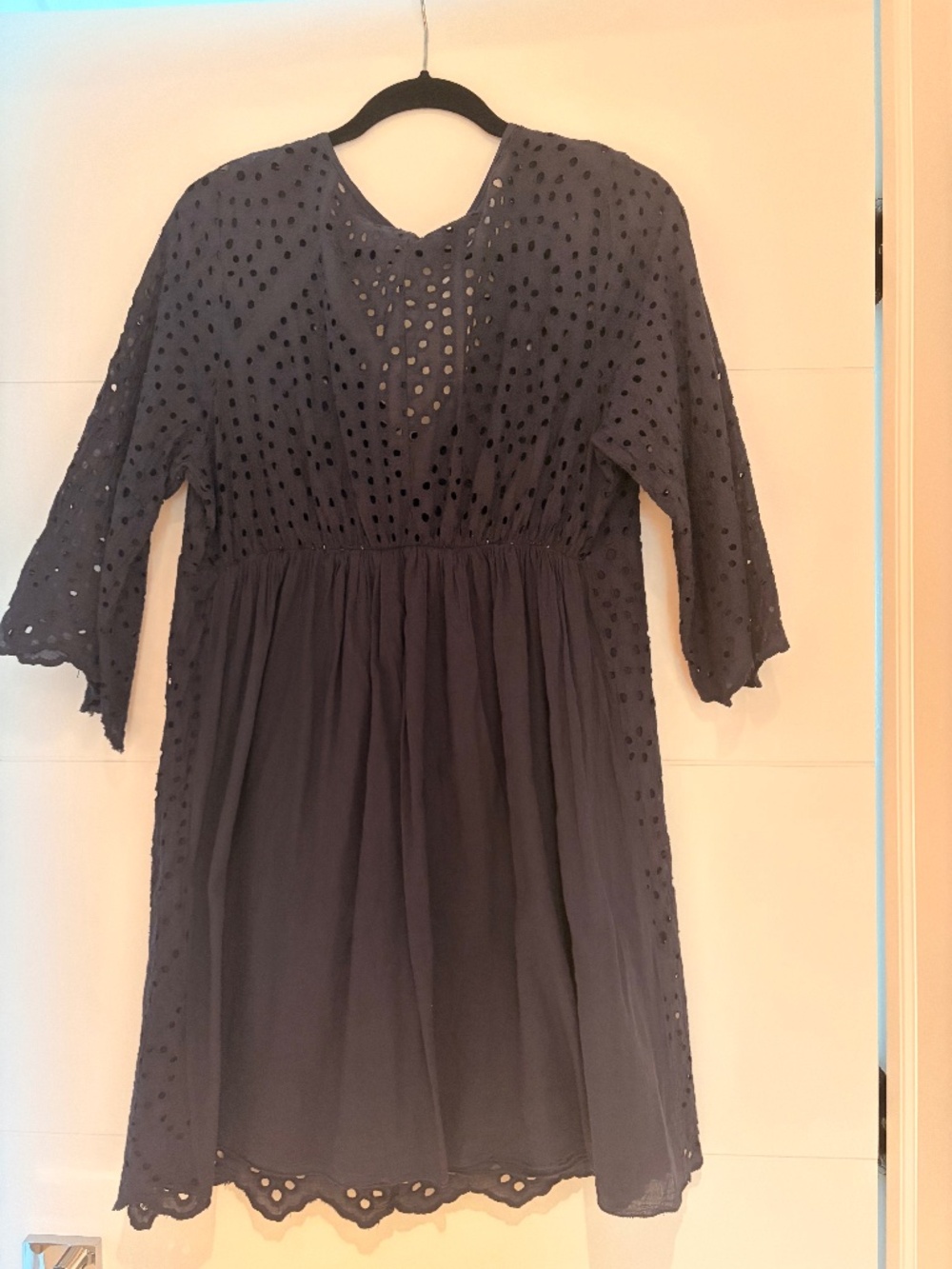« Navy Blue » eye let dress
